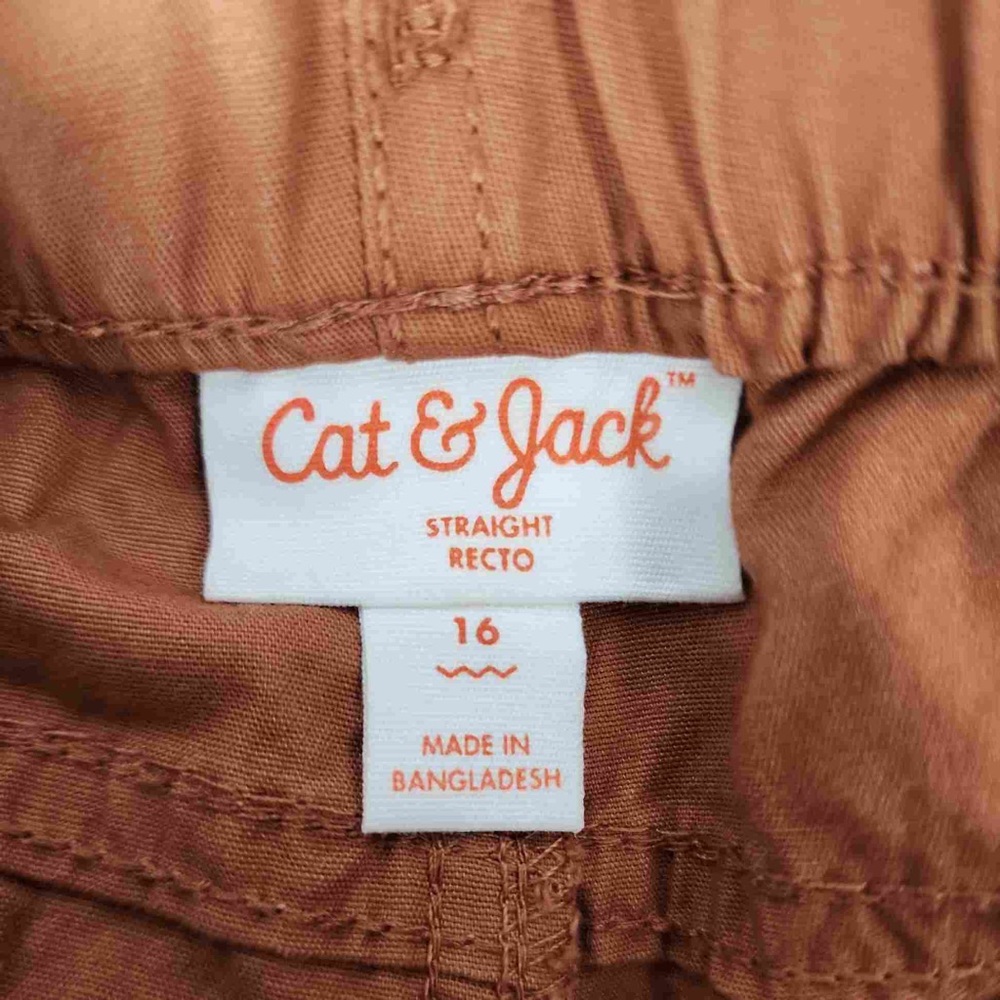 Cat and jack orange boys pants - Picture 2 of 6